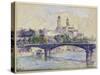 The Seine in Front of the Trocadero-Henri Edmond Cross-Stretched Canvas