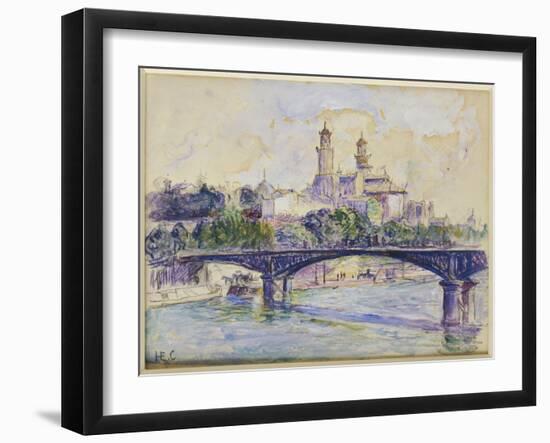 The Seine in Front of the Trocadero-Henri Edmond Cross-Framed Giclee Print