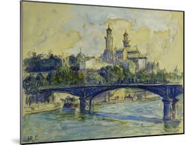 The Seine in front of the Trocodero-Henri Edmond Cross-Mounted Giclee Print