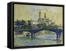 The Seine in front of the Trocodero-Henri Edmond Cross-Framed Stretched Canvas