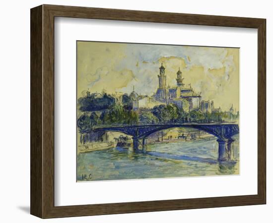 The Seine in front of the Trocodero-Henri Edmond Cross-Framed Giclee Print