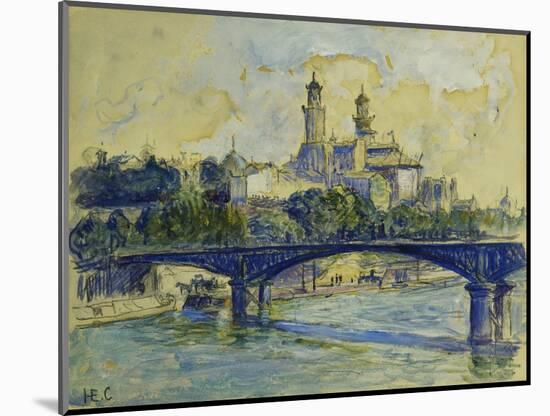 The Seine in front of the Trocodero-Henri Edmond Cross-Mounted Giclee Print