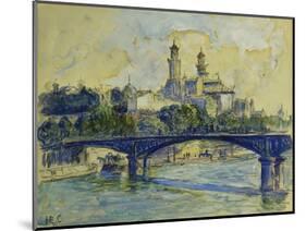 The Seine in front of the Trocodero-Henri Edmond Cross-Mounted Giclee Print