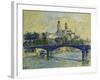 The Seine in front of the Trocodero-Henri Edmond Cross-Framed Giclee Print