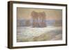 The Seine Near Bennecourt in Winter, 1893-Claude Monet-Framed Giclee Print