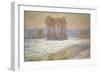 The Seine Near Bennecourt in Winter, 1893-Claude Monet-Framed Giclee Print