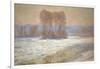 The Seine Near Bennecourt in Winter, 1893-Claude Monet-Framed Giclee Print