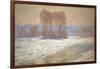 The Seine Near Bennecourt in Winter, 1893-Claude Monet-Framed Giclee Print