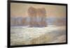 The Seine Near Bennecourt in Winter, 1893-Claude Monet-Framed Giclee Print