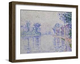 The Seine Near Samois, C. 1900-Paul Signac-Framed Giclee Print