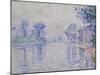 The Seine Near Samois, C. 1900-Paul Signac-Mounted Giclee Print