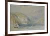 The Seine near Tancarville, C.1832 (W/C with Gouache and Pen & Ink on Paper)-Joseph Mallord William Turner-Framed Giclee Print