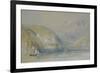 The Seine near Tancarville, C.1832 (W/C with Gouache and Pen & Ink on Paper)-Joseph Mallord William Turner-Framed Giclee Print