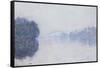 The Seine Near Vernon, as Seen in the Morning, circa 1894-Claude Monet-Framed Stretched Canvas