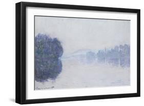 The Seine Near Vernon, as Seen in the Morning, circa 1894-Claude Monet-Framed Giclee Print