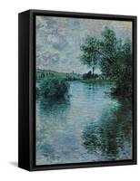 The Seine Near Vetheuil, 1879-Claude Monet-Framed Stretched Canvas