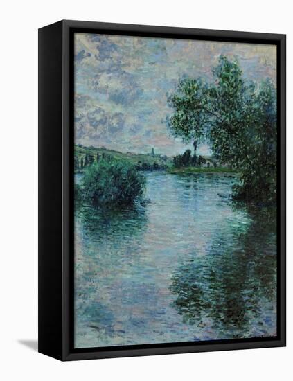 The Seine Near Vetheuil, 1879-Claude Monet-Framed Stretched Canvas