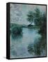 The Seine Near Vetheuil, 1879-Claude Monet-Framed Stretched Canvas