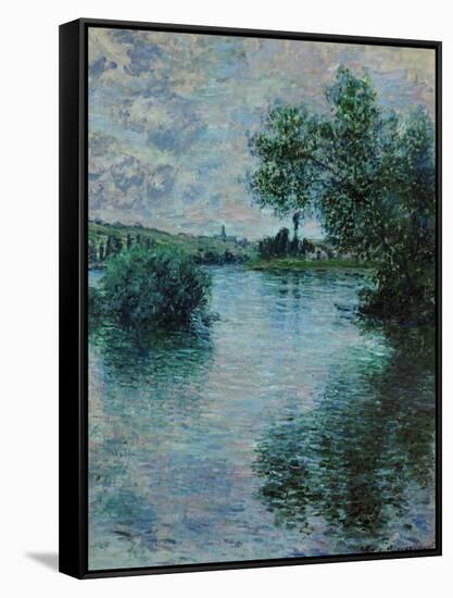 The Seine Near Vetheuil, 1879-Claude Monet-Framed Stretched Canvas