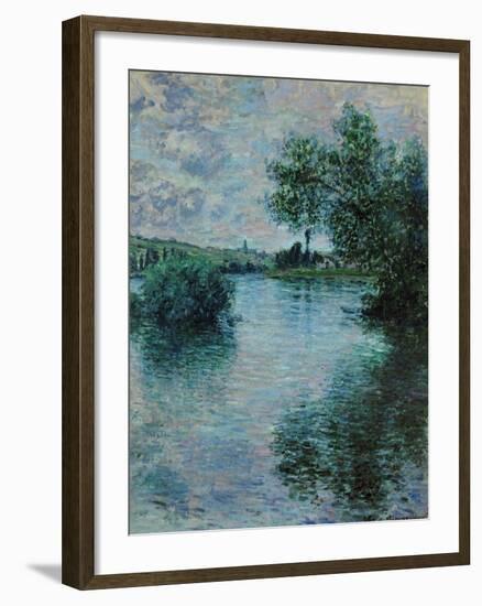 The Seine Near Vetheuil, 1879-Claude Monet-Framed Premium Giclee Print