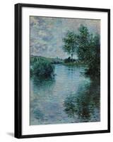 The Seine Near Vetheuil, 1879-Claude Monet-Framed Giclee Print