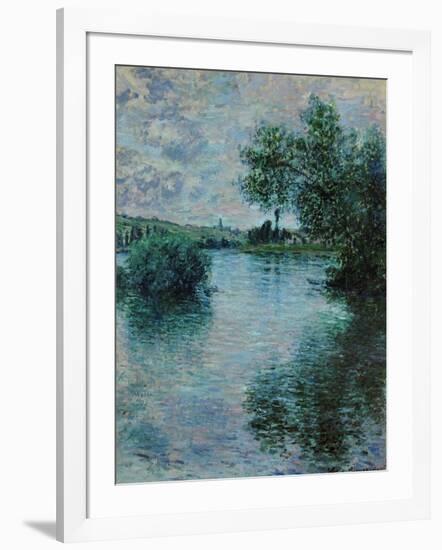 The Seine Near Vetheuil, 1879-Claude Monet-Framed Giclee Print