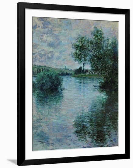 The Seine Near Vetheuil, 1879-Claude Monet-Framed Giclee Print