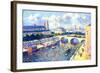 The Seine, Paris, 1892-Maximilien Luce-Framed Giclee Print