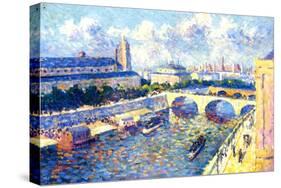 The Seine, Paris, 1892-Maximilien Luce-Stretched Canvas