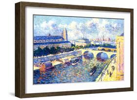 The Seine, Paris, 1892-Maximilien Luce-Framed Giclee Print