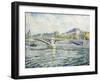 The Seine, Paris; La Seine a Paris, 1904-Henri Lebasque-Framed Giclee Print