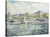 The Seine, Paris; La Seine a Paris, 1904-Henri Lebasque-Stretched Canvas