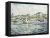 The Seine, Paris; La Seine a Paris, 1904-Henri Lebasque-Framed Stretched Canvas