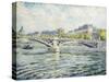 The Seine, Paris; La Seine a Paris, 1904-Henri Lebasque-Stretched Canvas