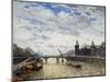 The Seine, Paris-Frank Myers Boggs-Mounted Giclee Print