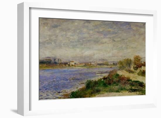The Seine River Near Argenteuil, circa 1873-Pierre-Auguste Renoir-Framed Giclee Print