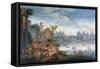 The Seine River, Paris, 17th Century-Mathieu Schoewaerdts-Framed Stretched Canvas