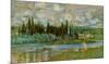 The Seine River-Claude Monet-Mounted Art Print