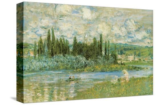 The Seine River-Claude Monet-Stretched Canvas