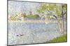 The Seine Seen from La Grande Jatte, 1888-Georges Seurat-Mounted Giclee Print