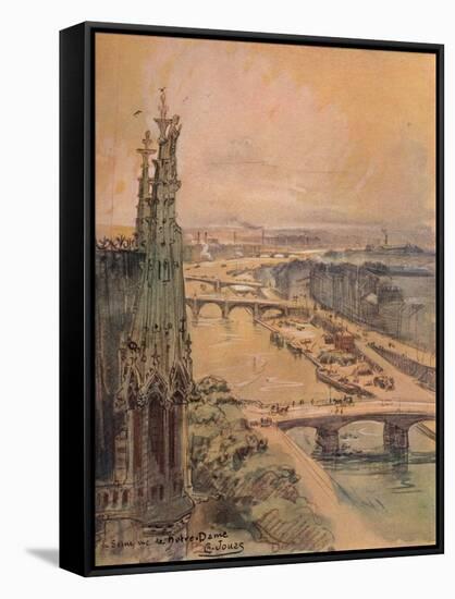 'The Seine seen from Notre Dame', 1915-Charles Jouas-Framed Stretched Canvas
