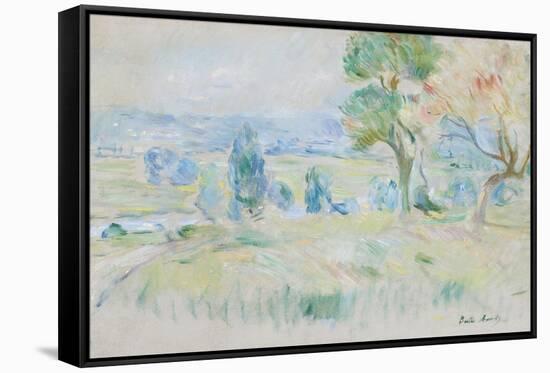 The Seine Valley at Mézy, 1891-Berthe Morisot-Framed Stretched Canvas