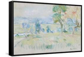 The Seine Valley at Mézy, 1891-Berthe Morisot-Framed Stretched Canvas