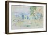 The Seine Valley at Mézy, 1891-Berthe Morisot-Framed Premium Giclee Print