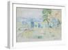 The Seine Valley at Mézy, 1891-Berthe Morisot-Framed Premium Giclee Print