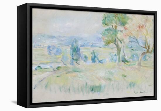 The Seine Valley at Mézy, 1891-Berthe Morisot-Framed Stretched Canvas