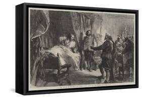 The Seizure of Charles I at Holmby-House-Sir John Gilbert-Framed Stretched Canvas
