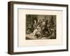 The Seizure of Roger De Mortimer (1287-133) at Nottingham Castle, 19th Century-Noel Paton-Framed Giclee Print