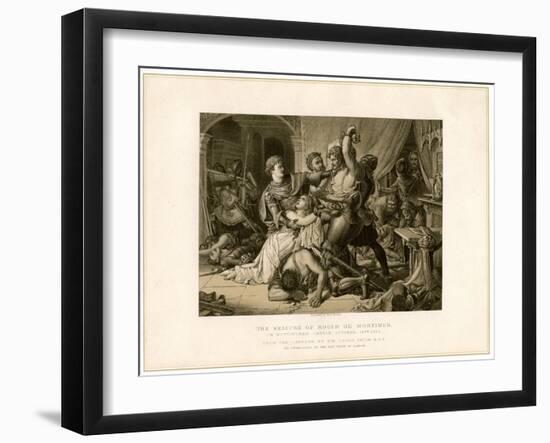 The Seizure of Roger De Mortimer (1287-133) at Nottingham Castle, 19th Century-Noel Paton-Framed Giclee Print