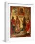 The Selected Saints before the Icon of Our Lady of Kazan, Late 18th Cent.-Evfimy Denisov-Framed Giclee Print